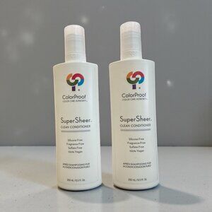 2 x ColorProof Super Sheer Clean Conditioner 8.5oz